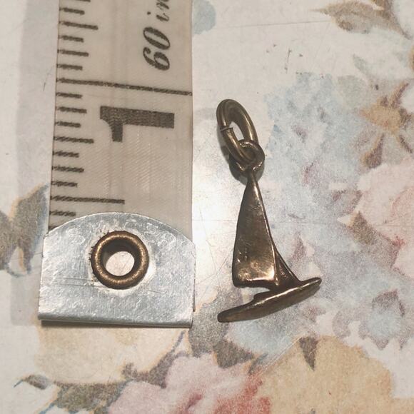 Vintage Nautical Sailor Boat Nautical SS Sailboat Charm or Pendant - Picture 5 of 6